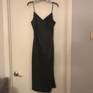 Banana Republic Charcoal spaghetti strap dress